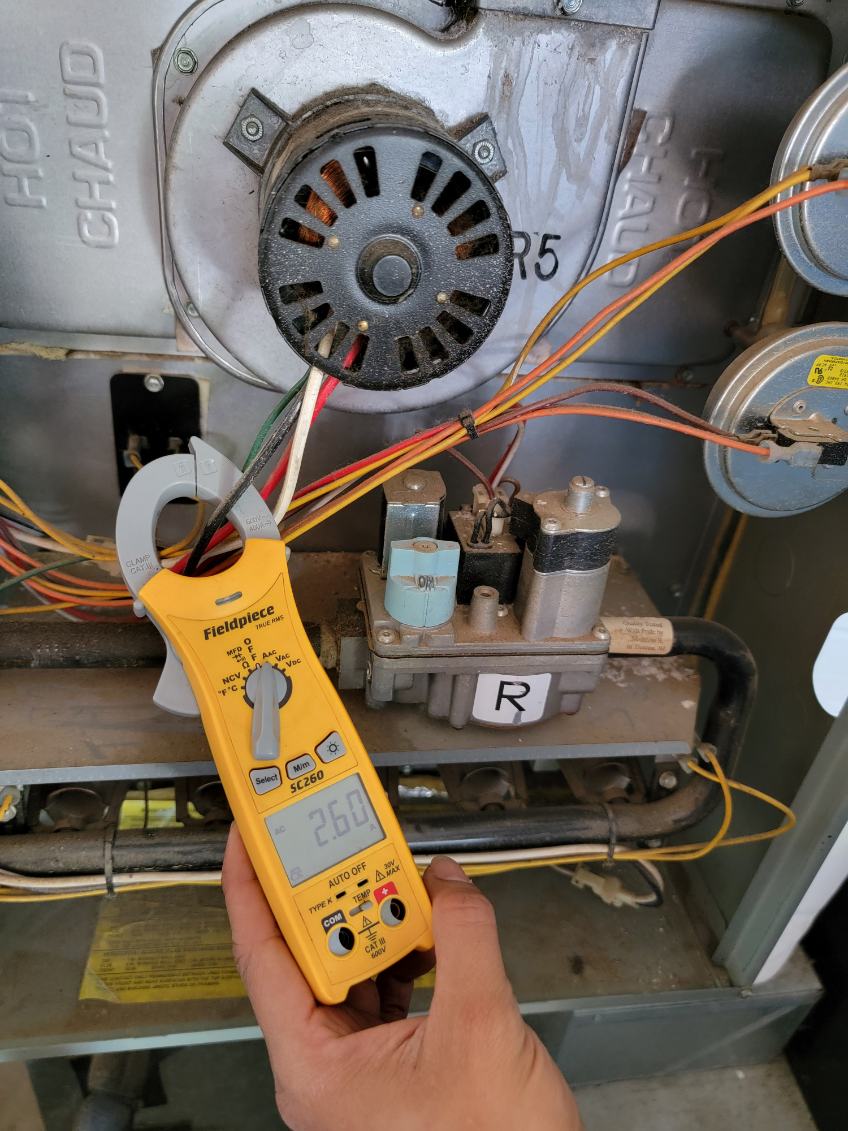 Checking furnace electrical components